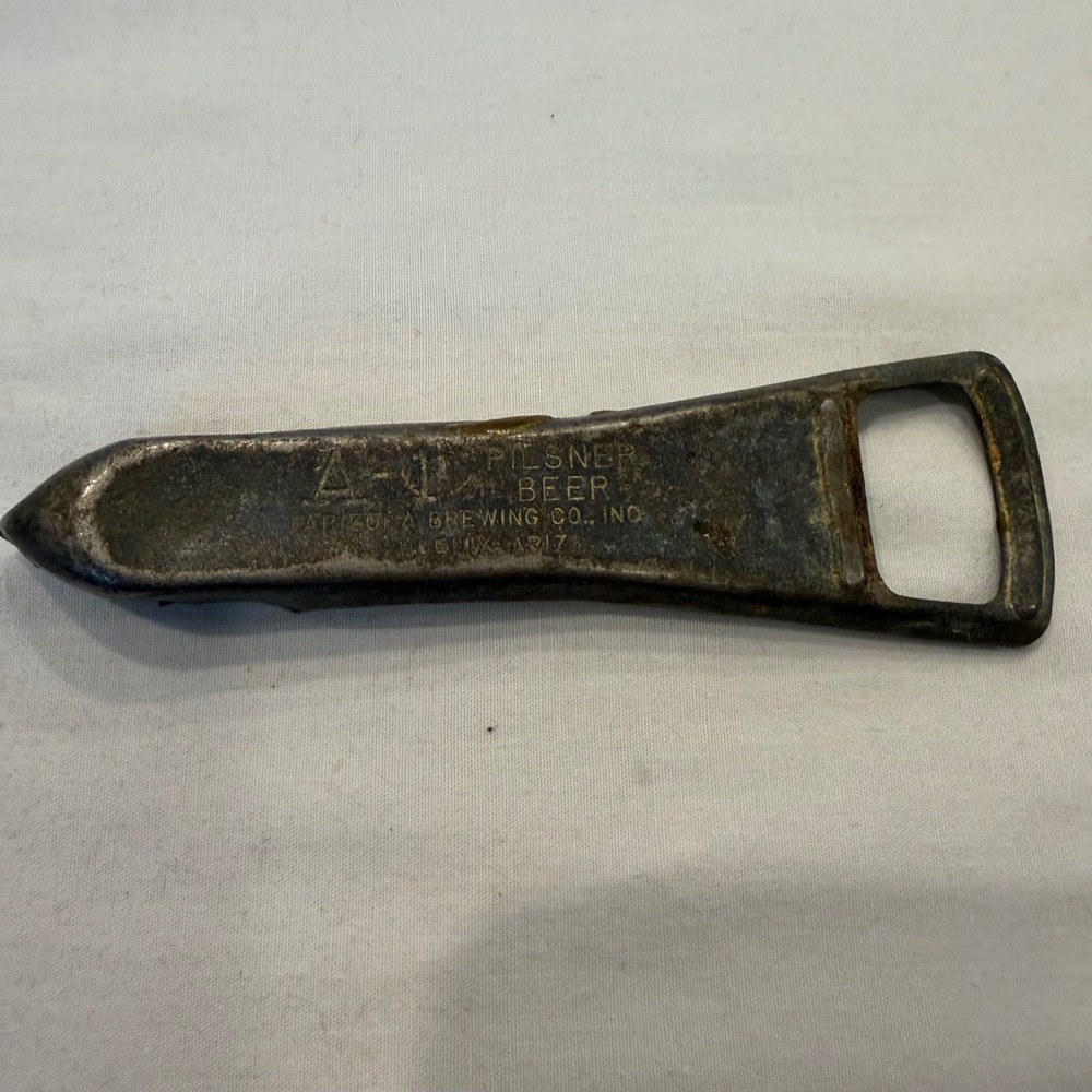 Vintage A-1 Pilsner Beer Bottle Opener Arizona Brewing Co Phoenix Church Key